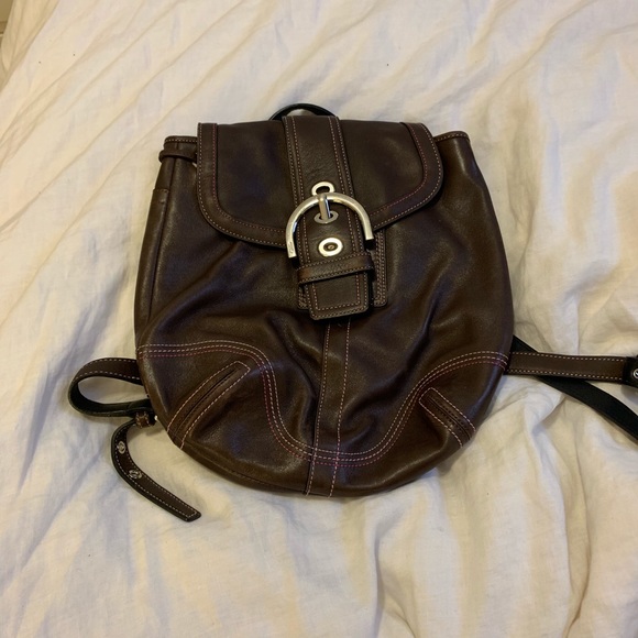 Coach Handbags - Coach Small Leather Backpack